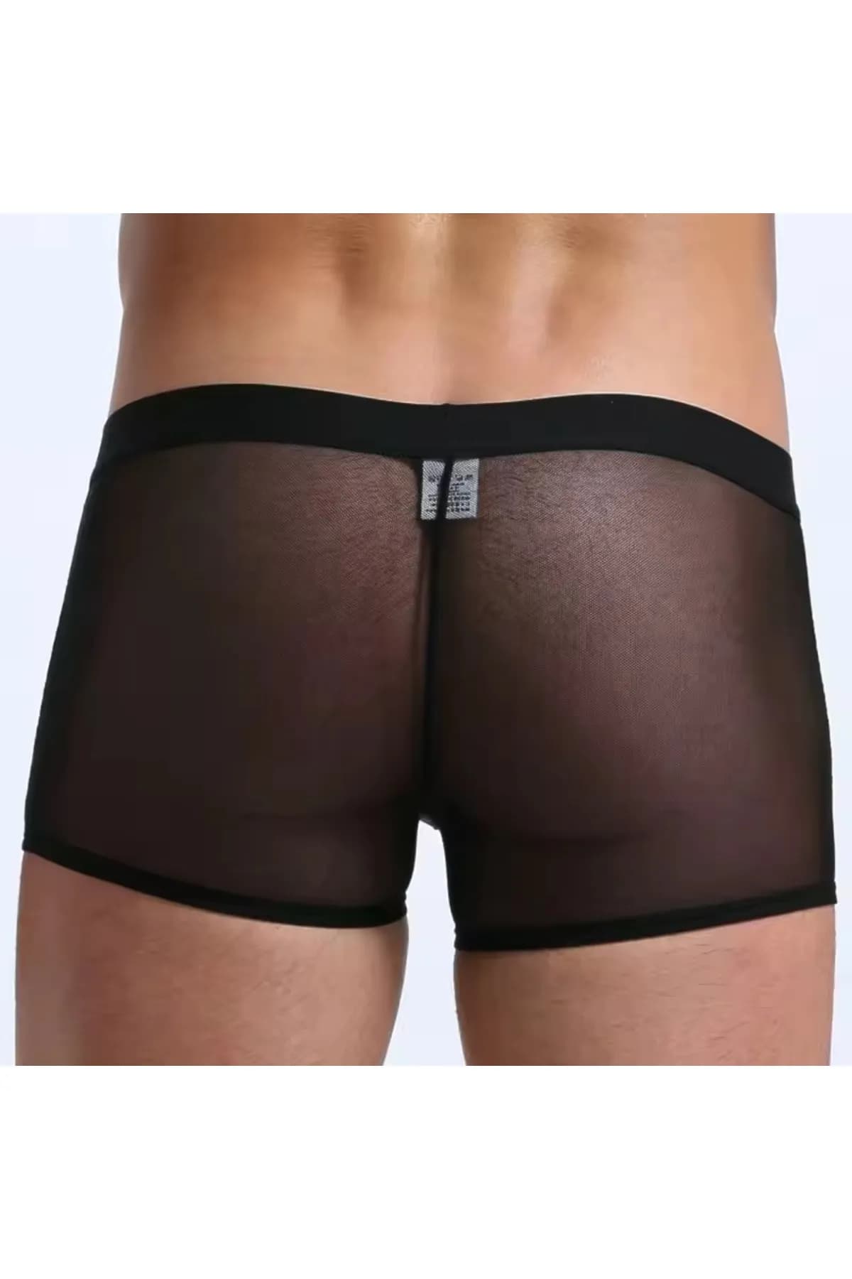Tegan Fantezi  Transparan Tül Erkek Boxer  Fantezi Tanga MHS634603 - 2