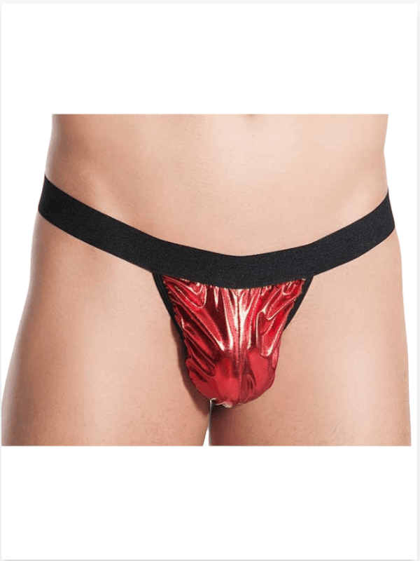 Mehsal Fantezi Kırmızı Lame Seksi Erkek String - Tanga MHS634590