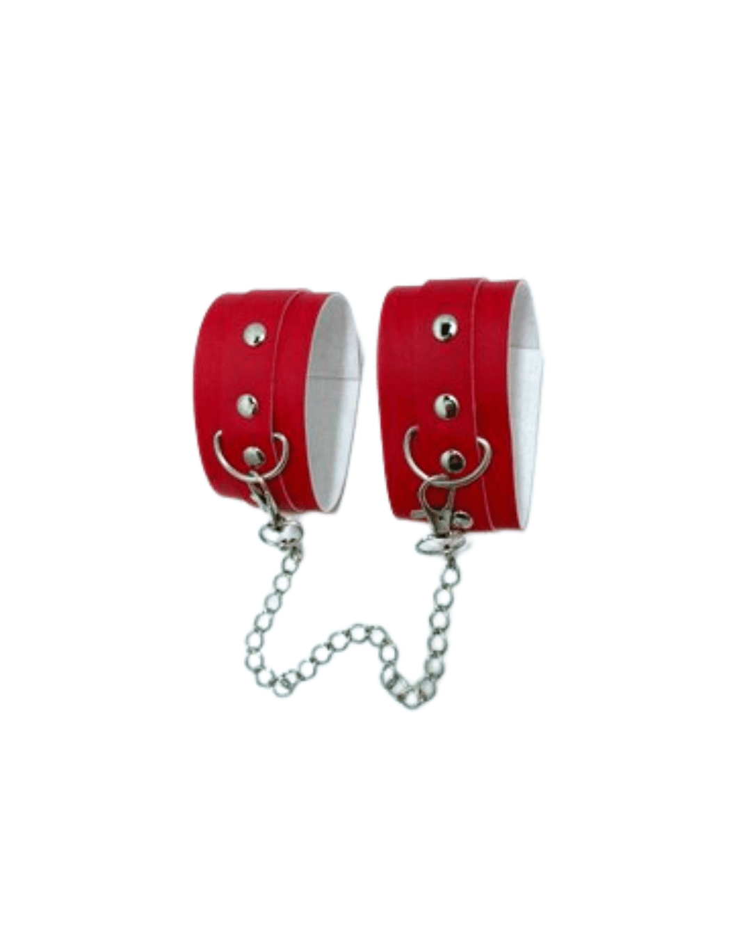 Tegan Fantezi Deri Seksi Kırmızı Kedi Maske Kelepçe Kırbaç Seti ( 3'lü set) MHS635367 - 4