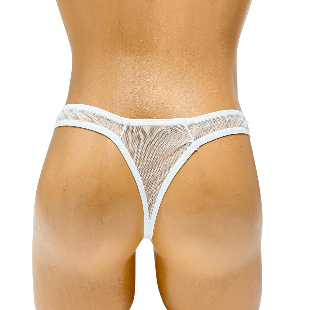 Tegan Fantezi Seksi Beyaz Transparan Erkek İç Çamaşırı MHS634584 - 3