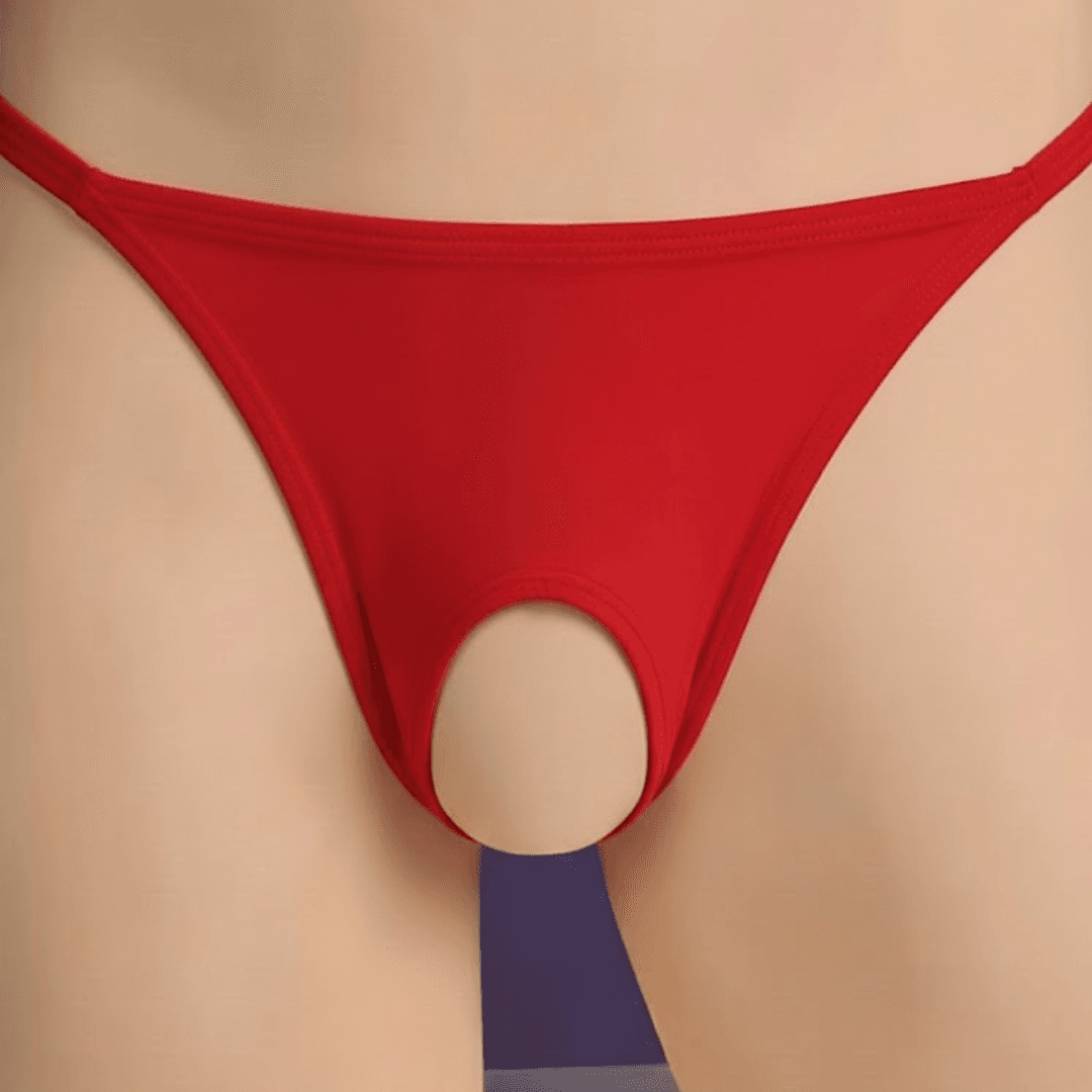 Mehsal Kırmızı Özel Bölgesi Açık Kadın String MHS630057