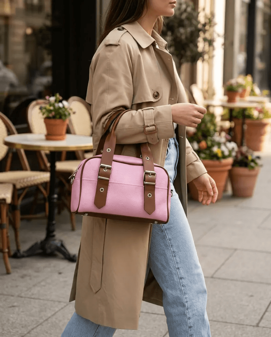 City Bloom Pembe Omuz Çantası - Görsel 1